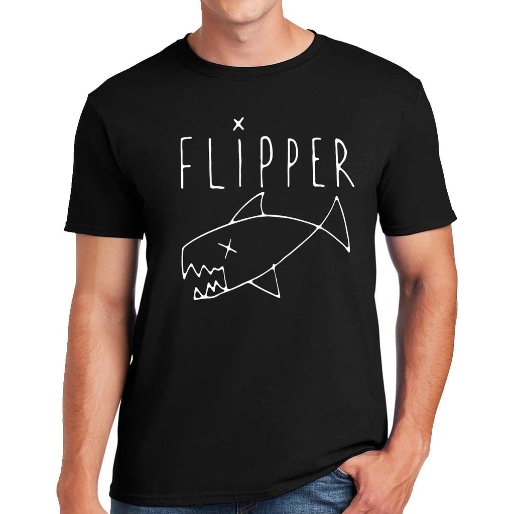 New Flipper T-Shirt Men's As Worn By Kurt Cobain Funny Novelty Gift Idea Tee Top