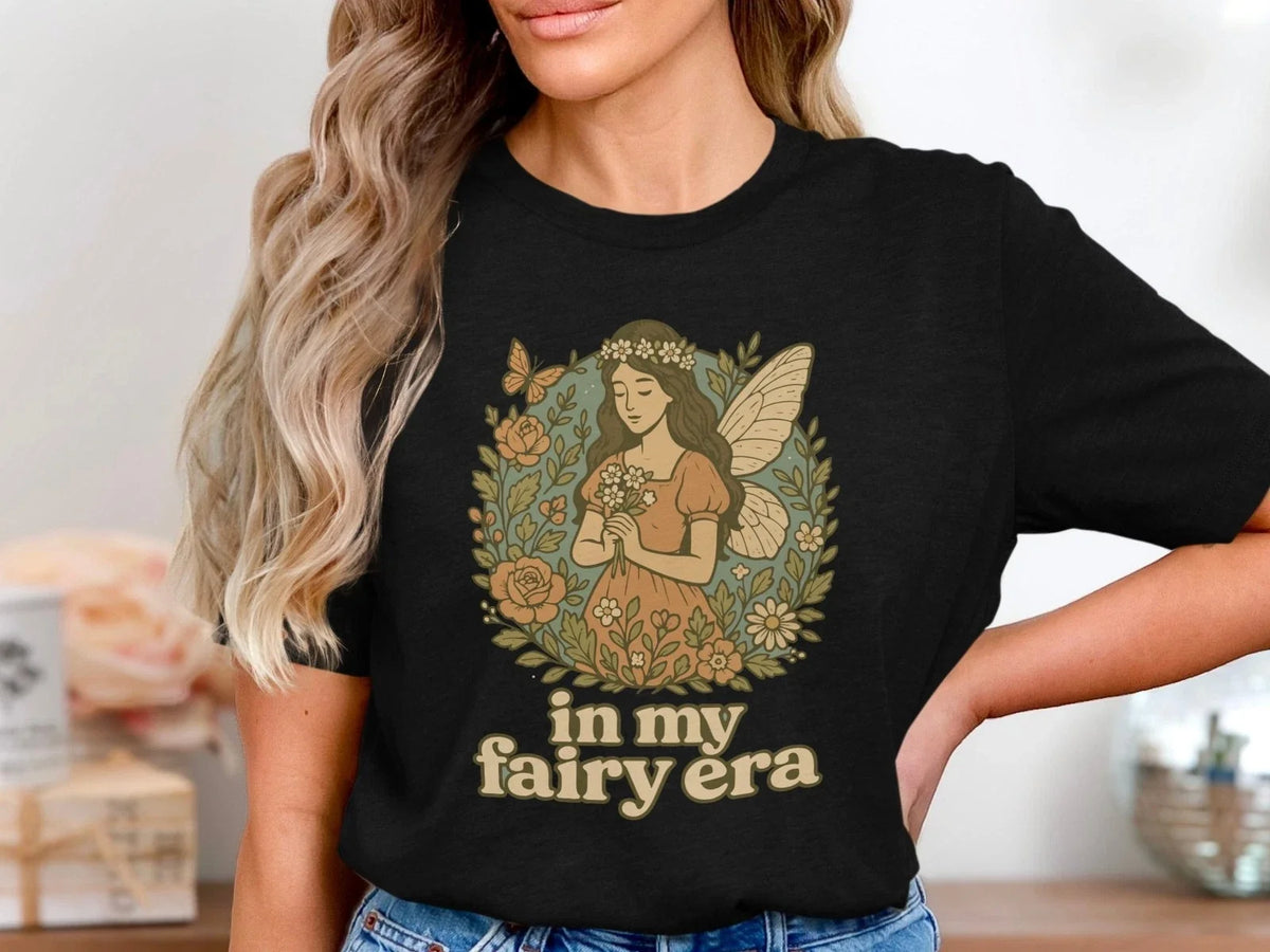 Fairy Era Aesthetic , Y2K Grunge Fantasy Graphic Tee for Women & Teens Unisex , , , Long Sleeve Tee
