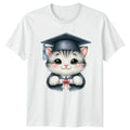 Cute Kitten Student Cat Lovers Graduation Gift For Him And Her Unisex , , , Long Sleeve Tee