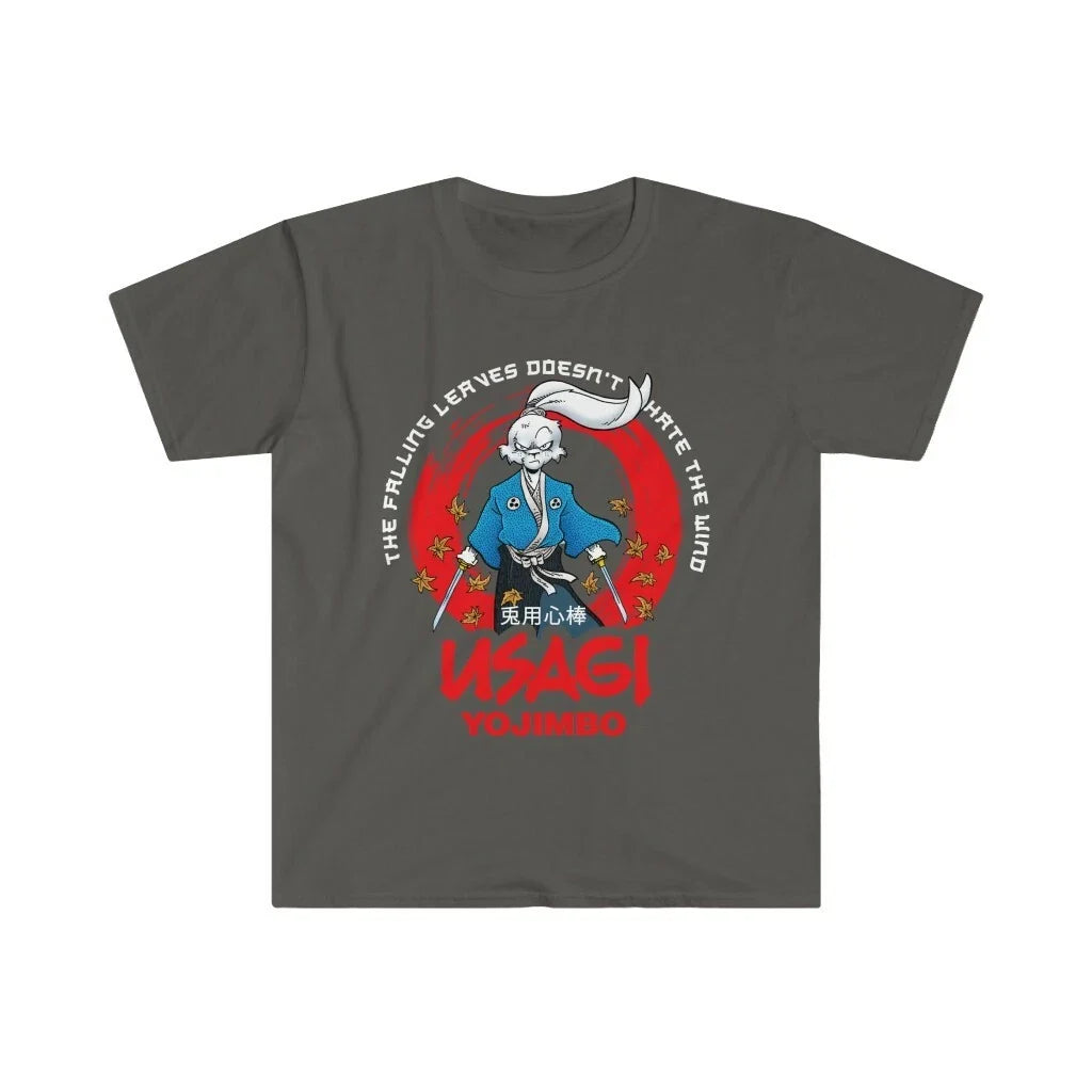 Usagi Yojimbo Falling Leaves Softstyle Unisex , , , Long Sleeve Tee