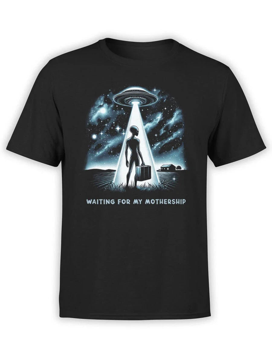 FANTUCCI Aliens Collection | Waiting For My Mothership | Unisex Unisex , , , Long Sleeve Tee