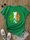 Shamrock Ireland Flag Distressed Saint Patricks Day T-Shirt Holidays Irish Gifts
