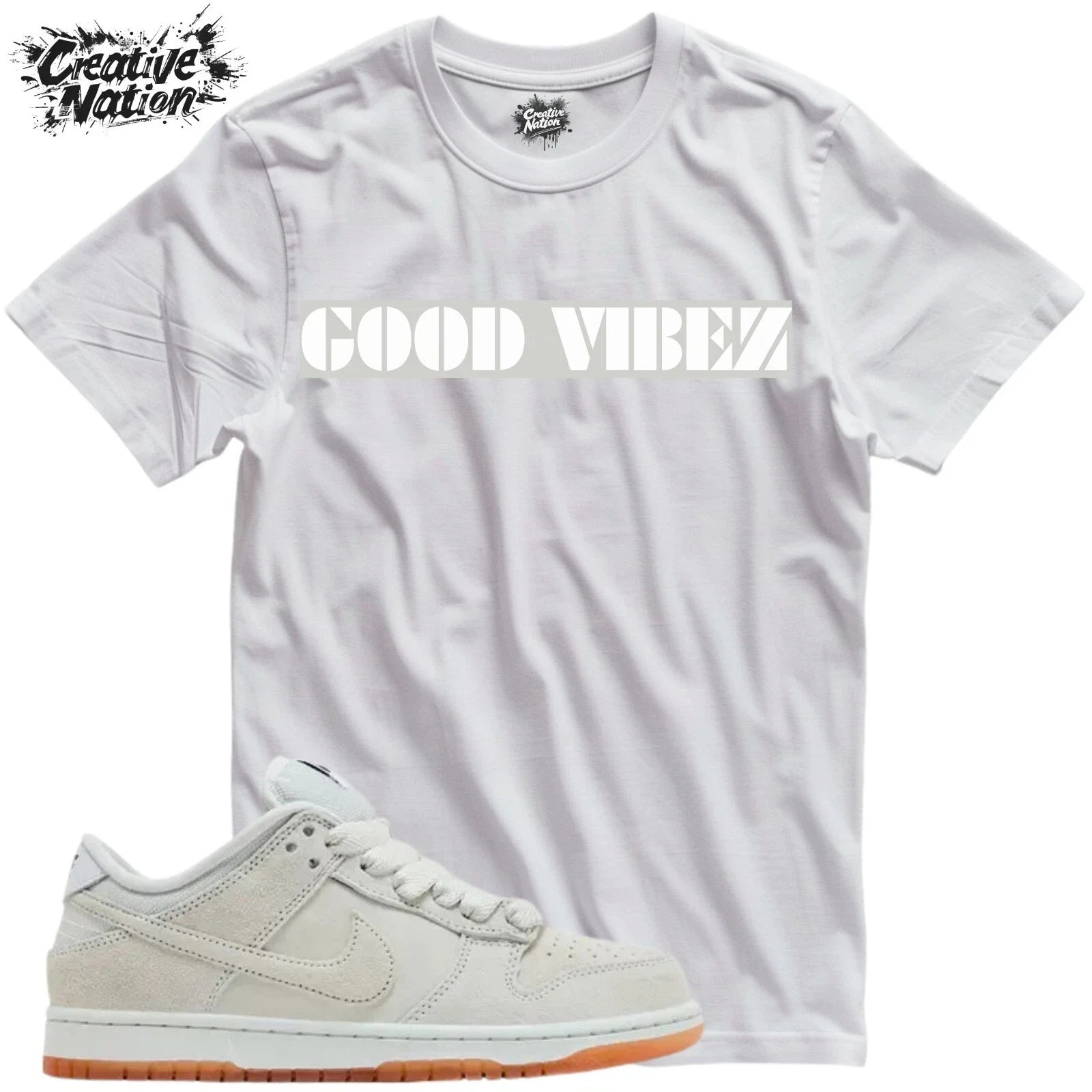 Shirt To Match SB Dunk Low Pro B Pale Ivory Unisex Tee Good Vibez Shirt Unisex , , , Long Sleeve Tee