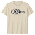 Cute Peek A Boo Zipper Cat Kitten Birthday Gift For Him And Her Unisex , , , Long Sleeve Tee