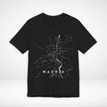 Madrid Spain Map Minimalist Rail Graphic Tee Streetwear Unisex , , , Long Sleeve Tee