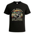 I Like Whiskey And Cigars And Maybe Retro TShirt Ape Gorilla Novelty Tee Top