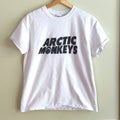Arctic Monkeys Graphic Tee Unisex M White Short Sleeve Indie Rock Band Y2K Indie Unisex , , , Long Sleeve Tee