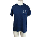 Rag & Bone Mens Indigo Blue Slub Cotton Japanese Graphic Large Unisex , , , Long Sleeve Tee