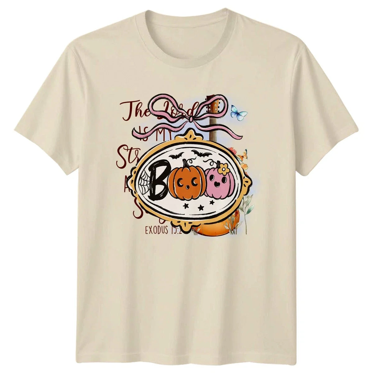 Boo Womens Cute Pumpkin Bats Halloween Halloween Gift For Her Unisex , , , Long Sleeve Tee