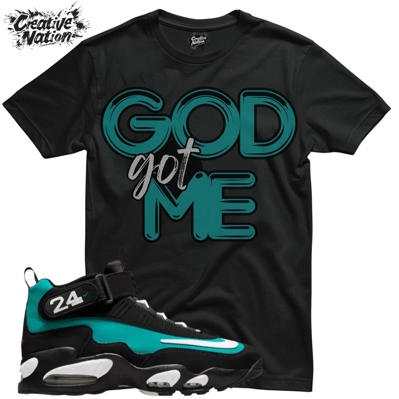 Shirt To Match Black Freshwater Unisex Tee GOD Got Me Shirt Unisex , , , Long Sleeve Tee