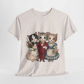Adorable Cat Family Unisex Tee Perfect for Cat Lovers, Cute Pet Gift Aesthetic Unisex , , , Long Sleeve Tee