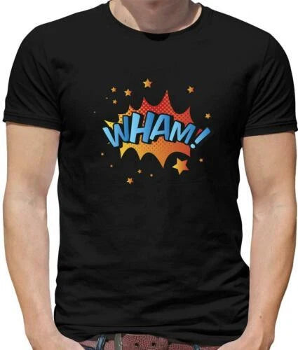 Superhero Wham T-Shirt - Comic - Hero - Pop Art - New Graphic - Heroes