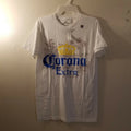 NWT Corona Mens Solid Logo T-Shirt Sz Small Corona Beer Extra Yellow Blue