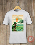 Japanese Travel Poster Aesthetic Japanese Classic Mountains 1930's Art Unisex , , , Long Sleeve Tee
