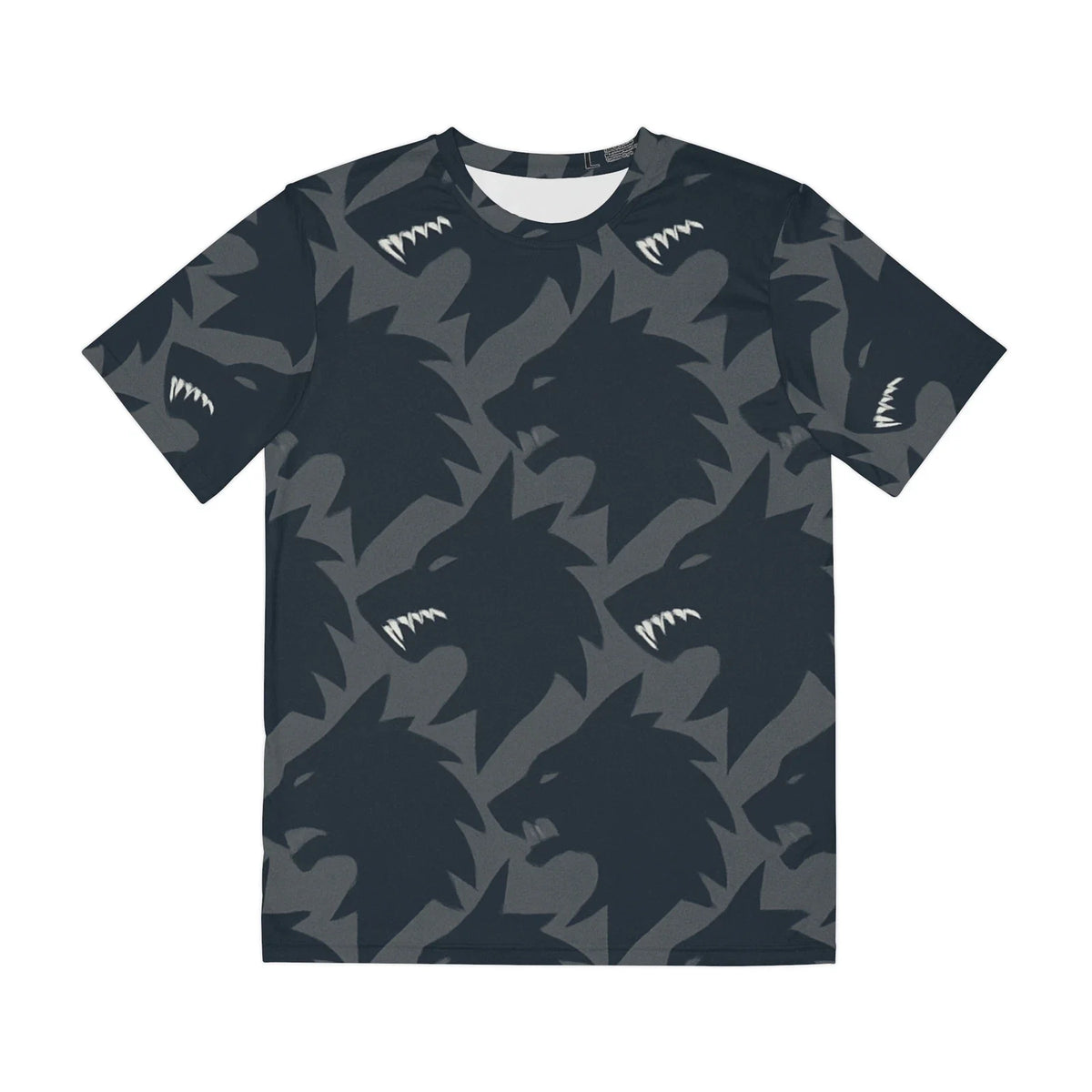 All Over Print T Shirt Houndstooth Werewolf Pattern Creative Unisex , , , Long Sleeve Tee
