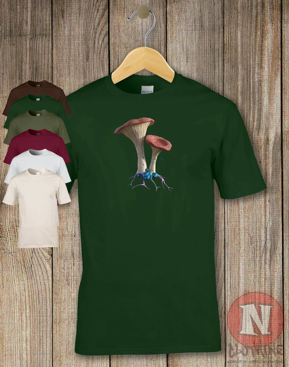 Fancy Mushroom Aesthetic Nature Large Outdoor Graphic Print Unisex , , , Long Sleeve Tee