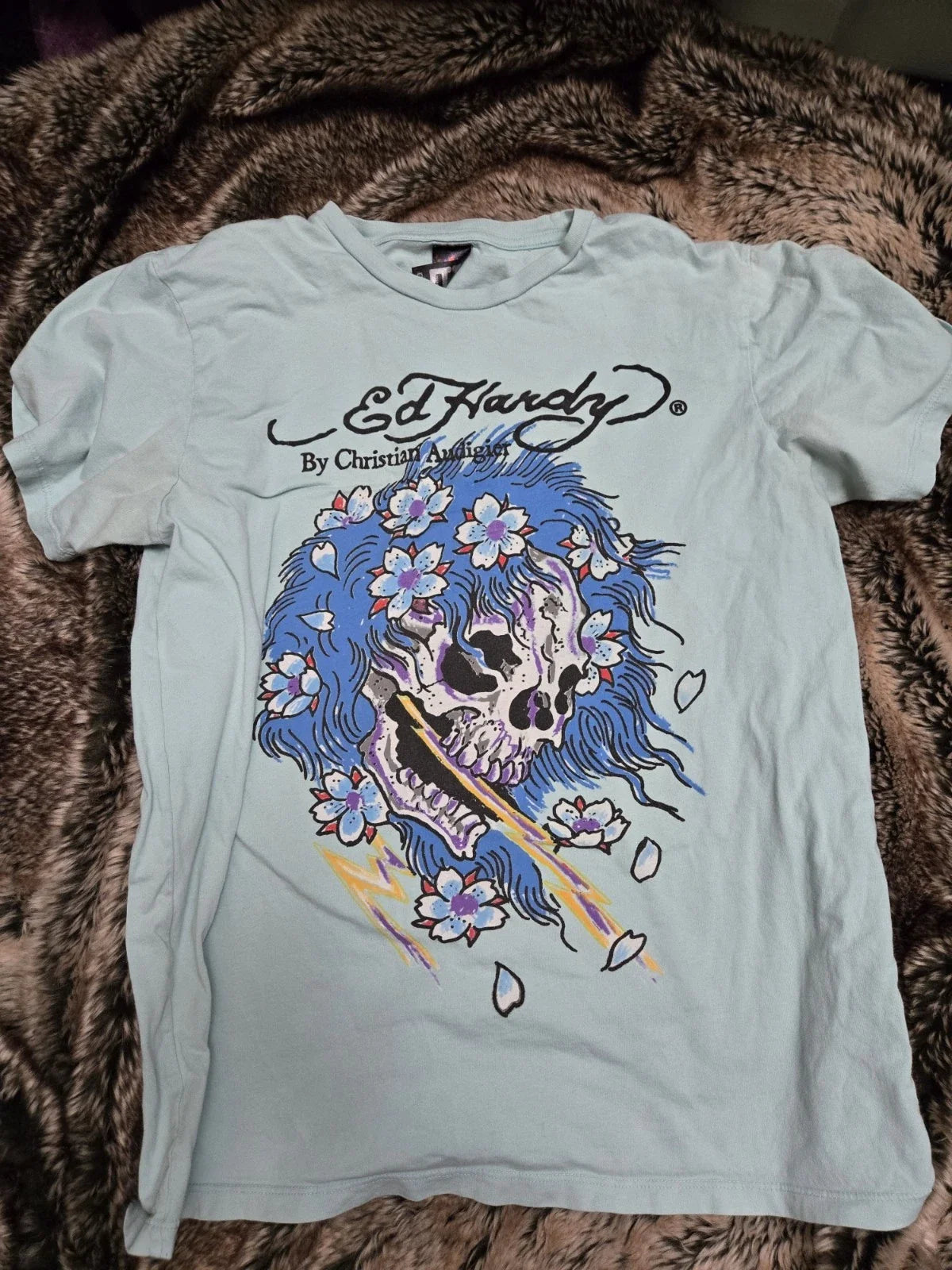 Ed Hardy By Christian Audigier Vintage T Shirt Y2K Top 2000’s Unisex , , , Long Sleeve Tee
