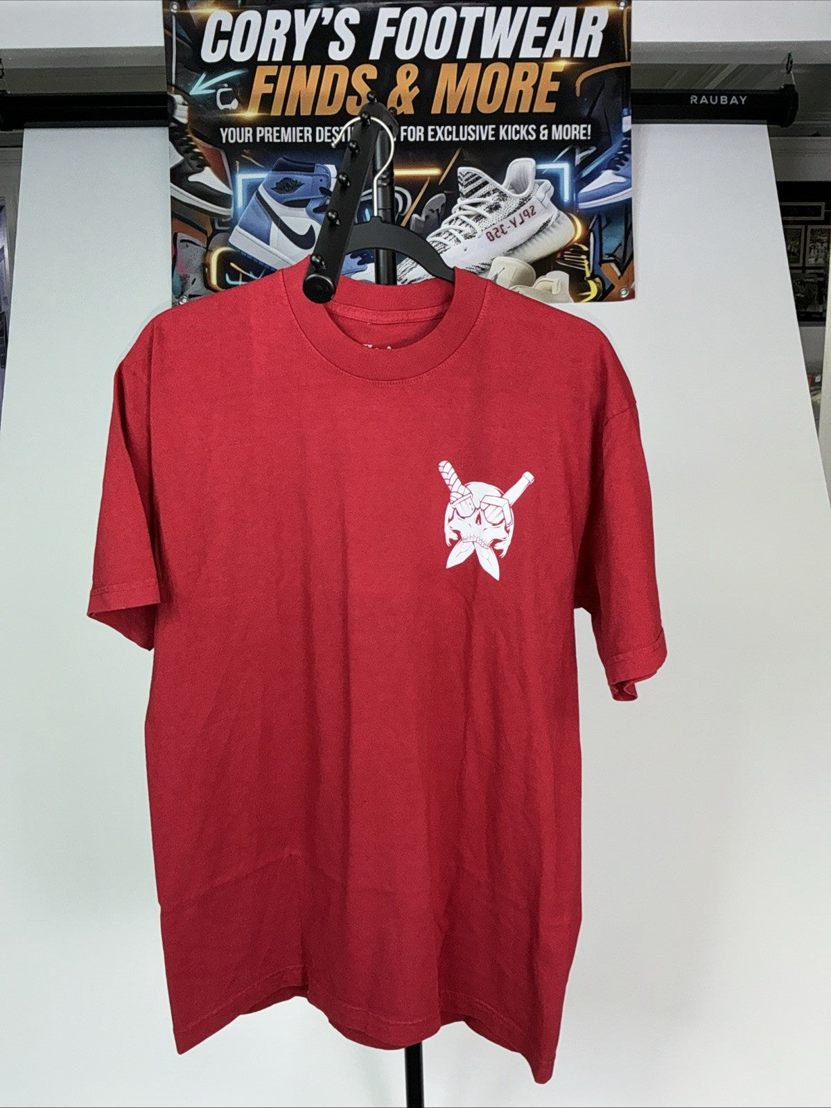 ALLEGORY Men’s Medium Graphic Tee, Red, Rare Demons Unisex , , , Long Sleeve Tee