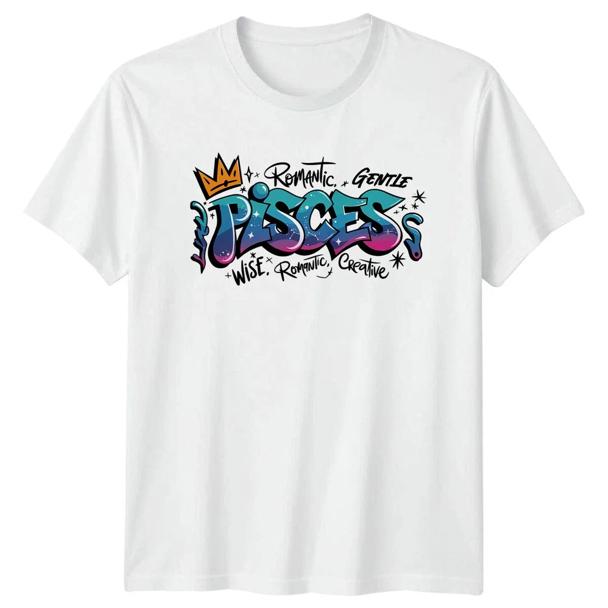 Romantic Gentle Pisces Wise Creative Astrology Zodiac Mens Womens Unisex , , , Long Sleeve Tee