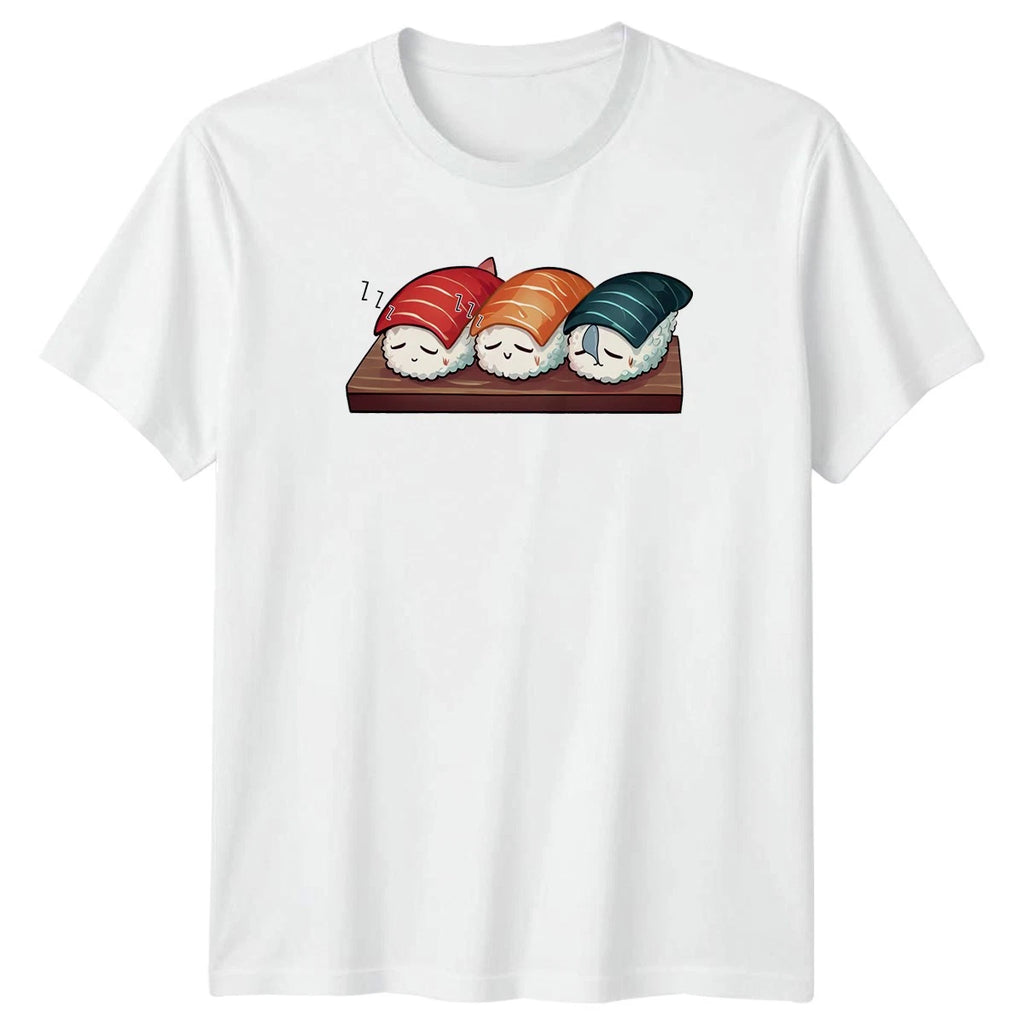 Just Some Sleepy Sushi Nigiri T-Shirt Kawaii Food Japanese Gift For Him And Her