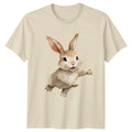 Cute Watercolor Rabbit Jumping Bunny Rabbit Gift For Him And Her Unisex , , , Long Sleeve Tee