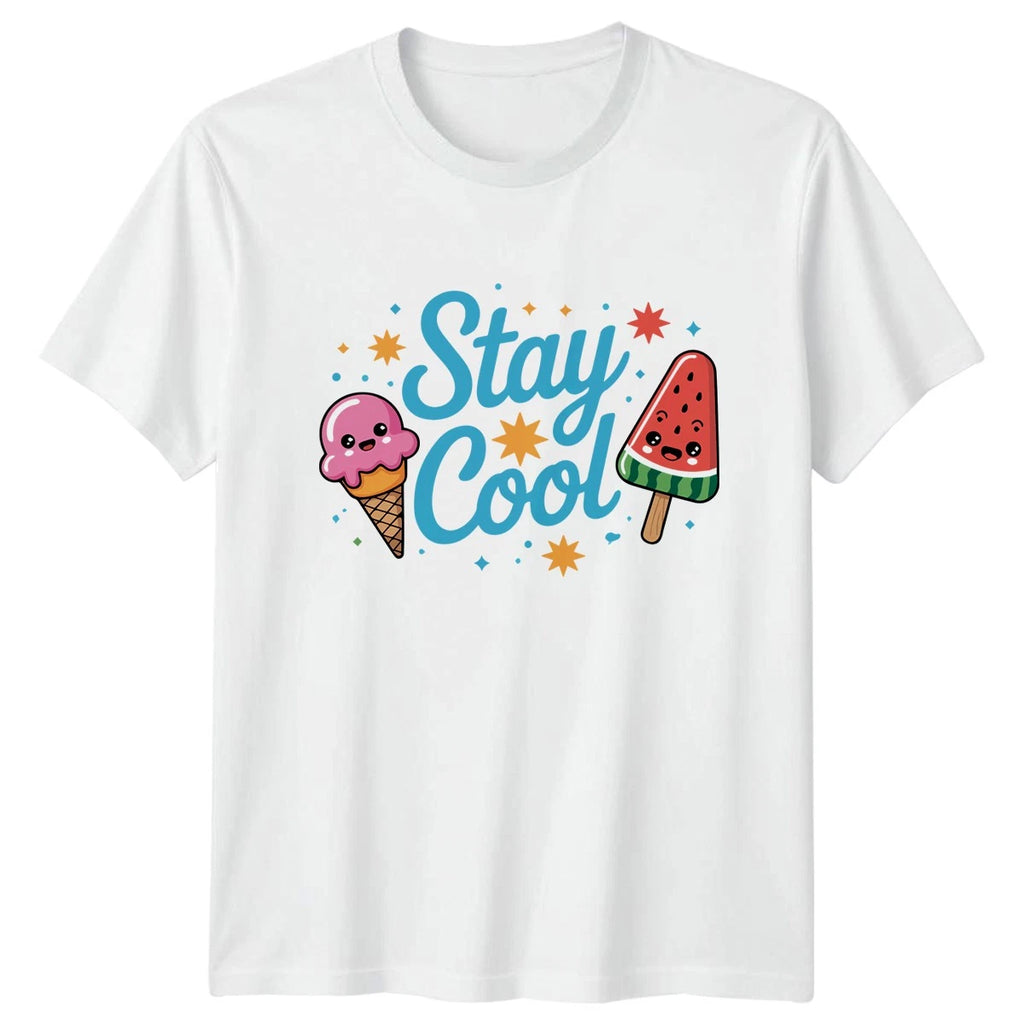 Stay Cool T-Shirt Kawaii Ice Cream Summer Summer Gift For Him And Her
