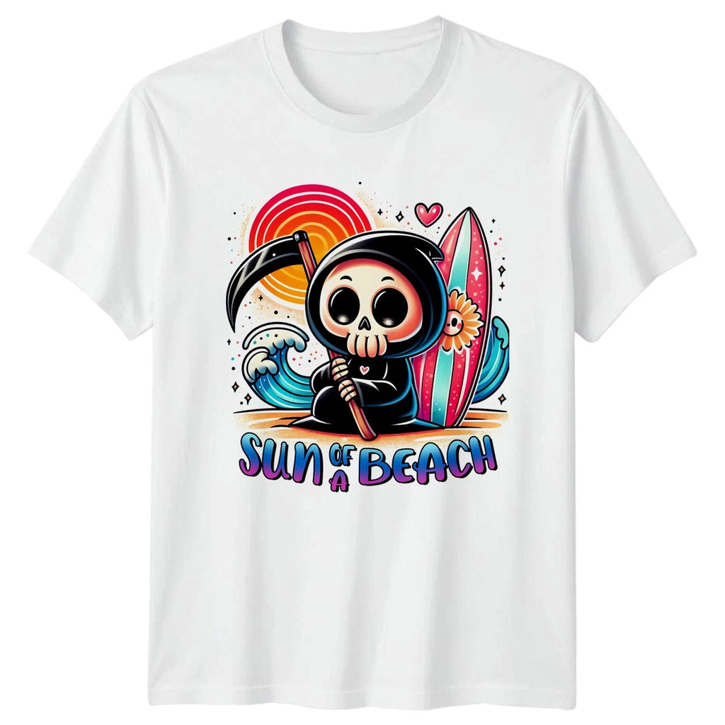 Sun Of A Beach T-Shirt Kawaii Goth Summer Humour Birthday Gift For Him And Her