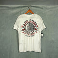Vintage Y2K Affliction t shirt Mens Size Large White Indian Skull Grunge Biker Unisex , , , Long Sleeve Tee