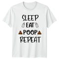 Sleep Eat Poop Repeat T-Shirt New Parent Humor Baby Shower