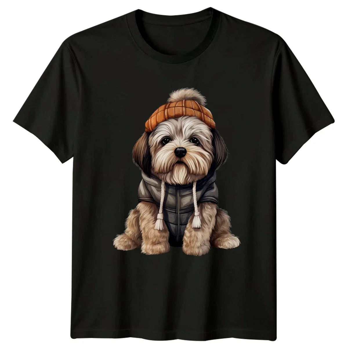 Cute Puppy Dog Animals Mens Womens Graphic Tee Unisex , , , Long Sleeve Tee