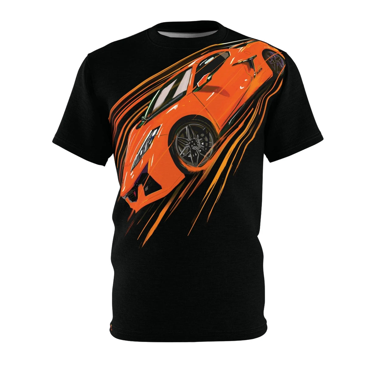 Orange Corvette C8 Z06 American muscle Unisex Cut & Sew Unisex , , , Long Sleeve Tee