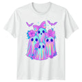 Pastel Ghosts Halloween Mens Womens Tee Cute Graphic Top Unisex , , , Long Sleeve Tee