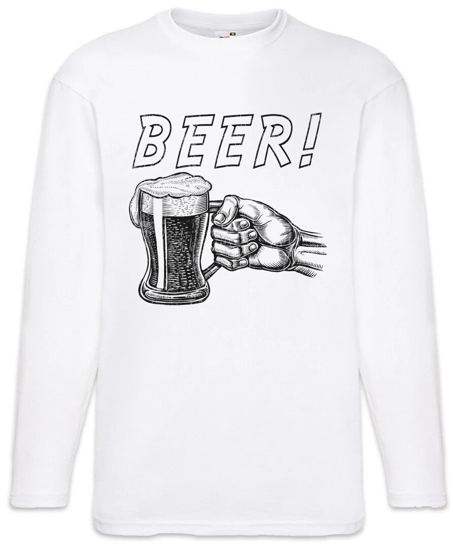 Beer! Fun Alcohol Beer Get Drunk Party Hangover Brewer Wasted Long Sleeve T-Shirt