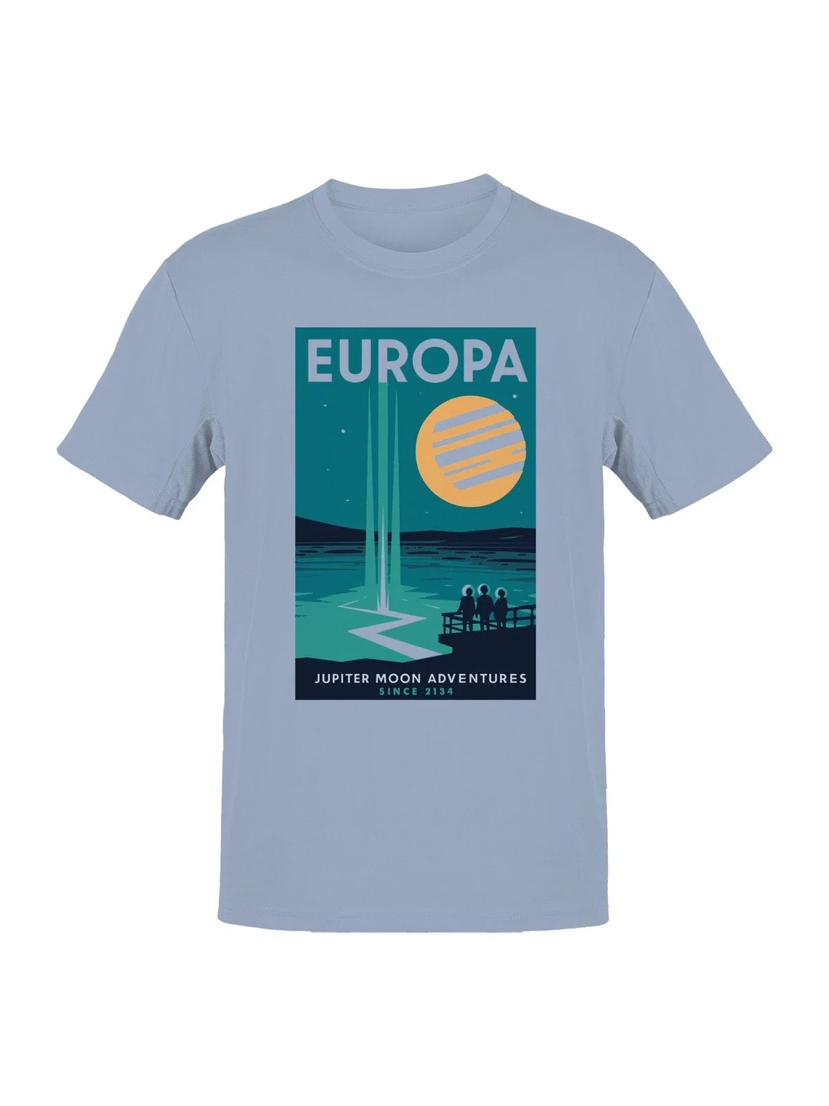 Europa Jupiter Moon Adventures Art Men's Unisex , , , Long Sleeve Tee