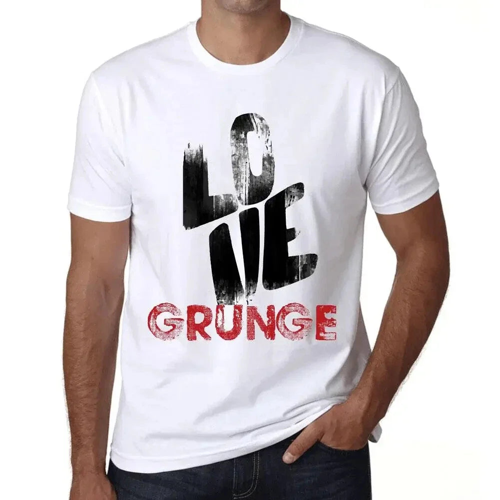 Men's Graphic Love Grunge Eco-Friendly Limited Edition Short Sleeve Unisex , , , Long Sleeve Tee