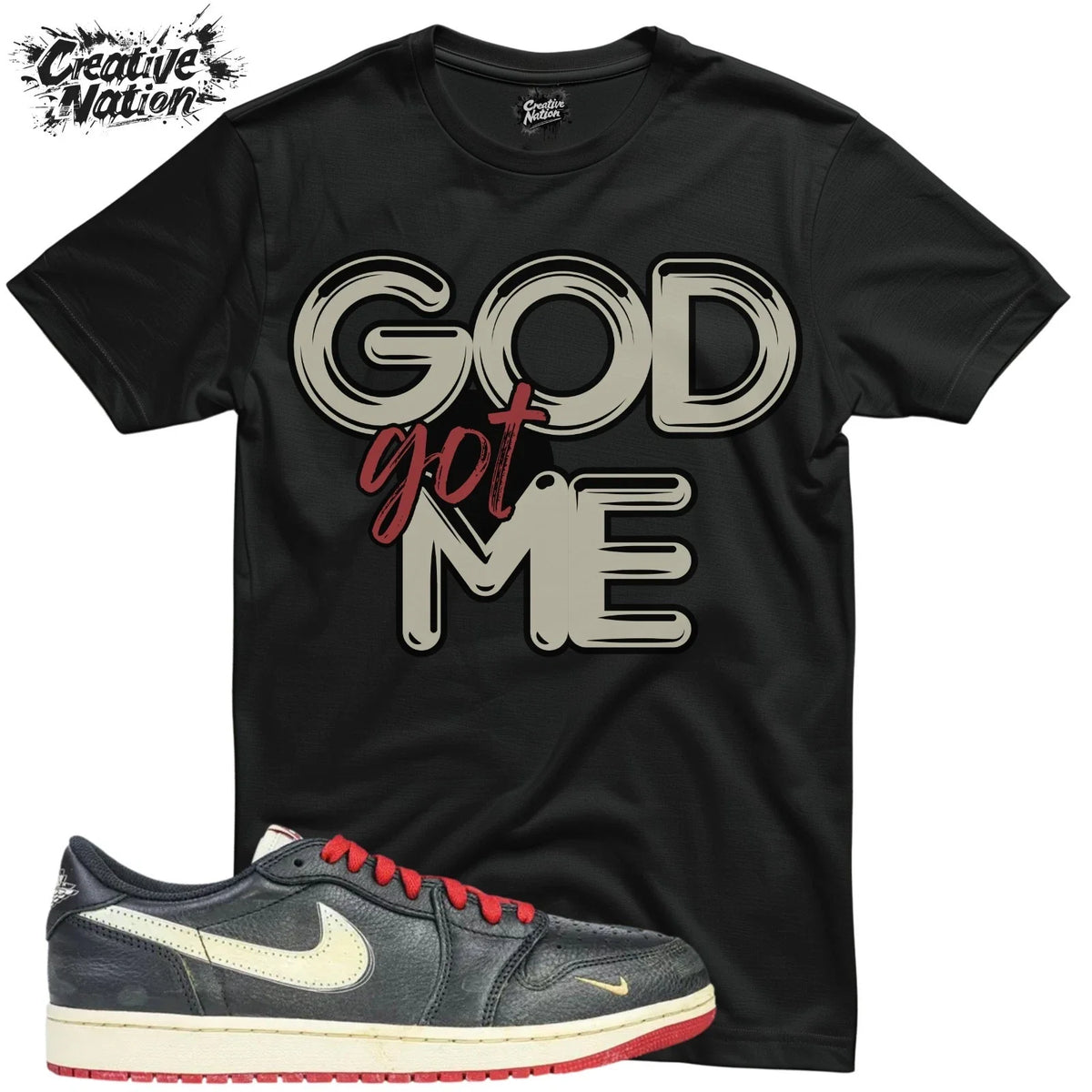 Shirt To Match 1 Low OG Better With Time Unisex Tee GOD Got Me Unisex , , , Long Sleeve Tee
