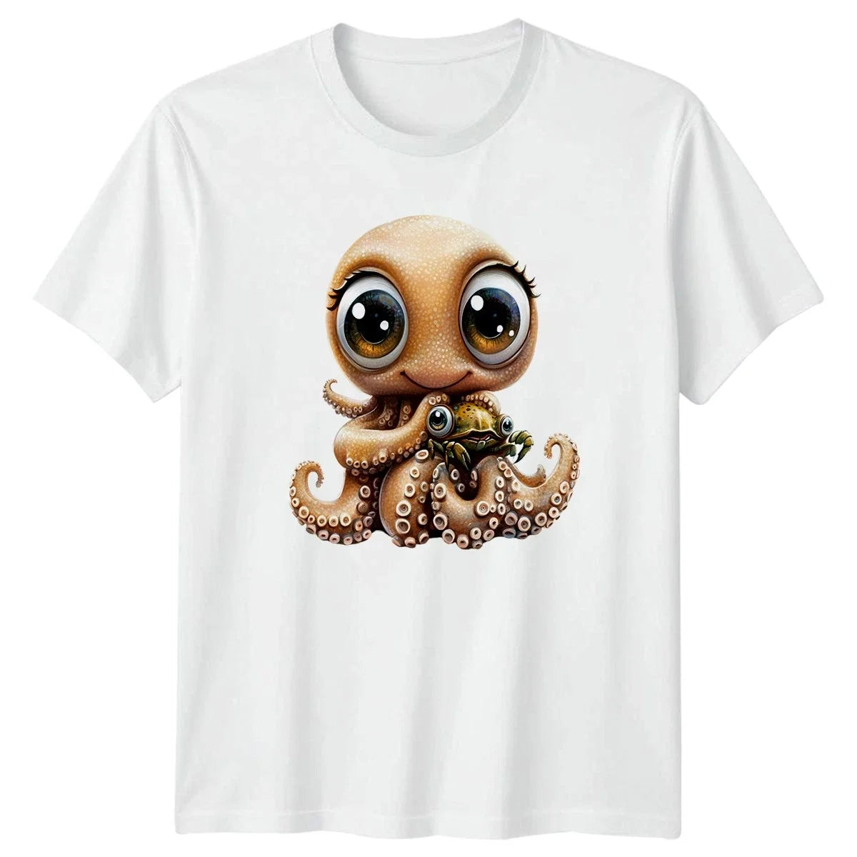 Cute Octopus And Crab Ocean Life Gift For Him And Her Unisex , , , Long Sleeve Tee