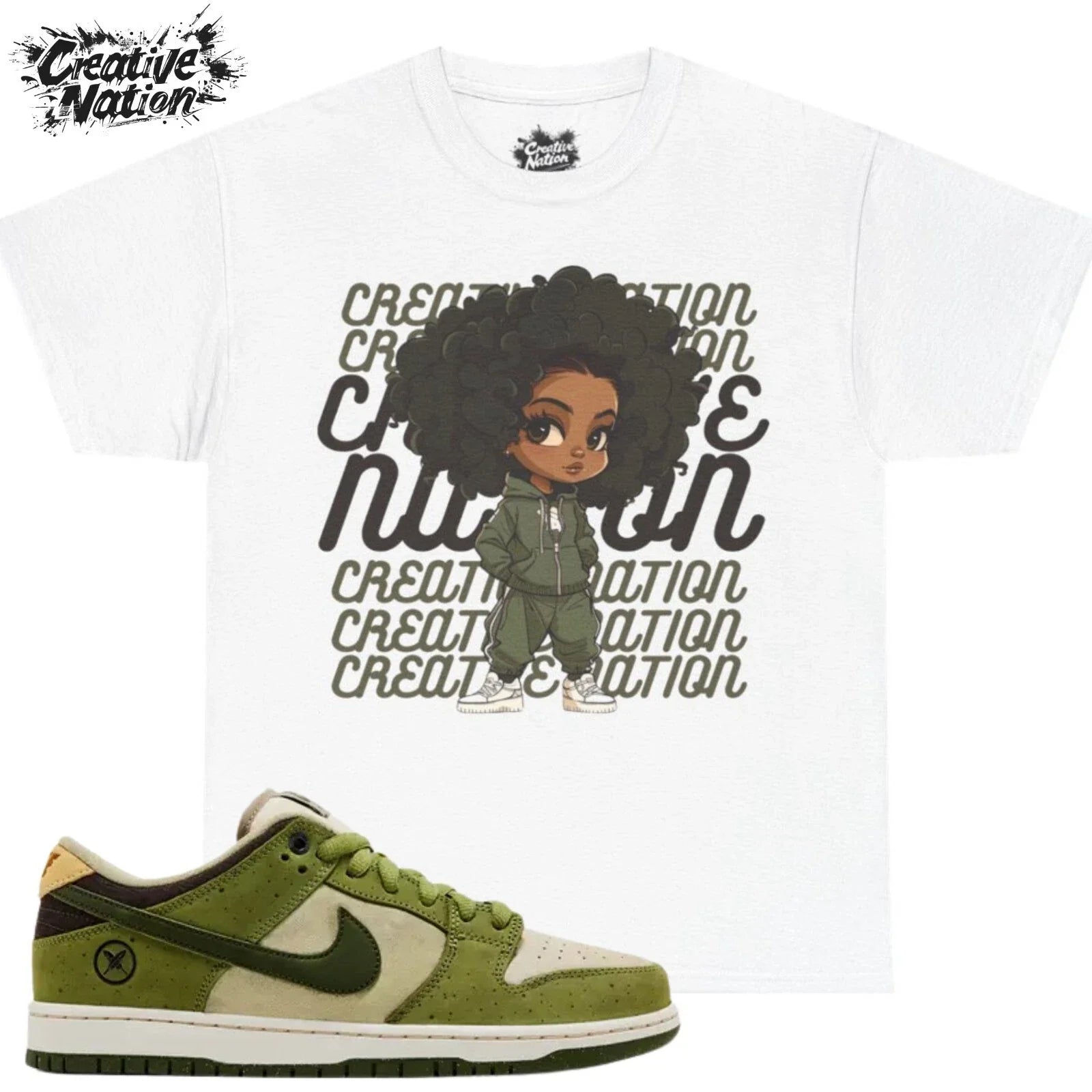 Shirt To Match SB Dunk Low Matcha Unisex Tee Cute Shirt Unisex , , , Long Sleeve Tee