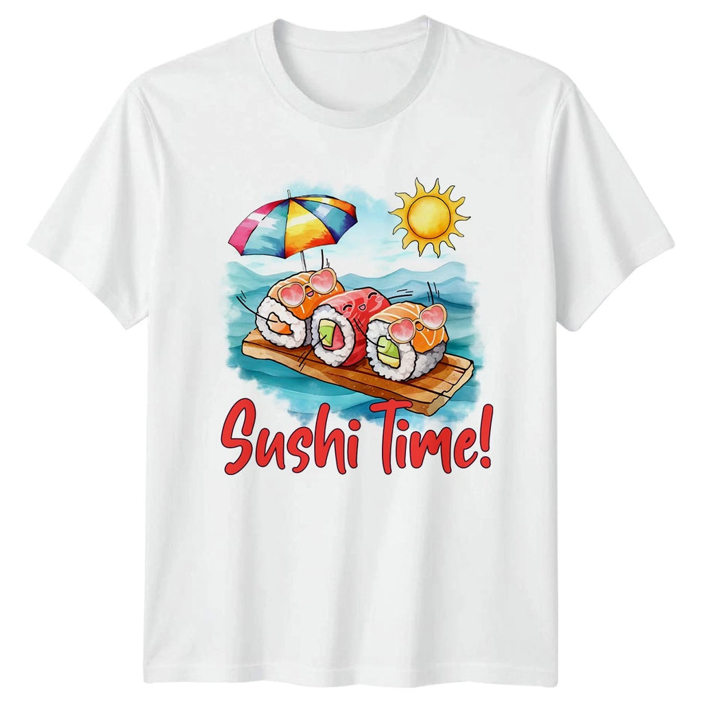 Sushi Time T-Shirt Kawaii Sushi Sushi Summer Holiday Gift For Him And Her
