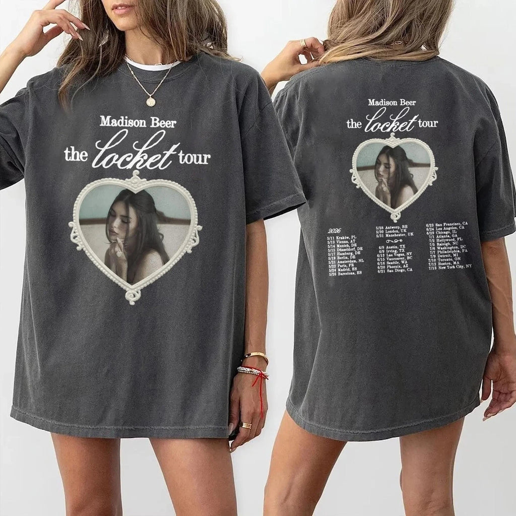 HOT! Madison Beer The Locket Tour 2026 World Tour T-Shirt, Size S-5XL