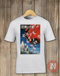 Japan tourist poster Aesthetic Japanese cherry blossom 1930's art Unisex , , , Long Sleeve Tee