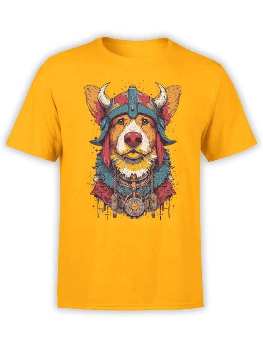FANTUCCI Viking Corgi | Funny Warrior Dog Graphic Tee | Unisex Unisex , , , Long Sleeve Tee