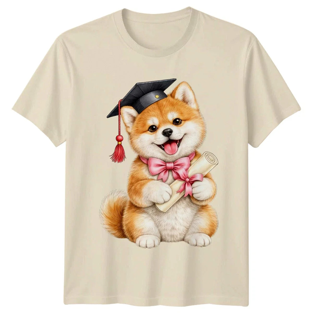 Cute Graduation Dog Shiba Inu Graduation Gift For Him And Her Unisex , , , Long Sleeve Tee