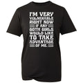 I'm Very Vulnerable T Shirt Mens Emo Alt Goth Aesthetic Slogan Tee Funny Gift Unisex , , , Long Sleeve Tee