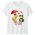 Youre Weird Ill Keep Cute Duck Frog Valentines Day Gift For Him And Her Unisex , , , Long Sleeve Tee