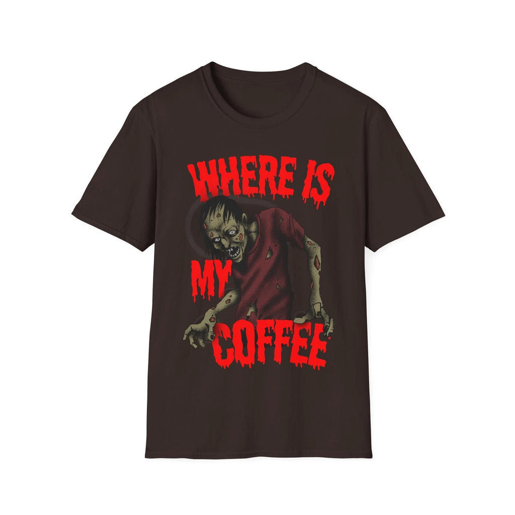 Zombie Coffee Lover T-Shirt - Funny Graphic Tee, Perfect for Coffee Lovers