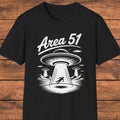 Area 51 , Alien Abduction, UFO Graphic, Retro Sci Fi Tee, Secret Base Unisex , , , Long Sleeve Tee