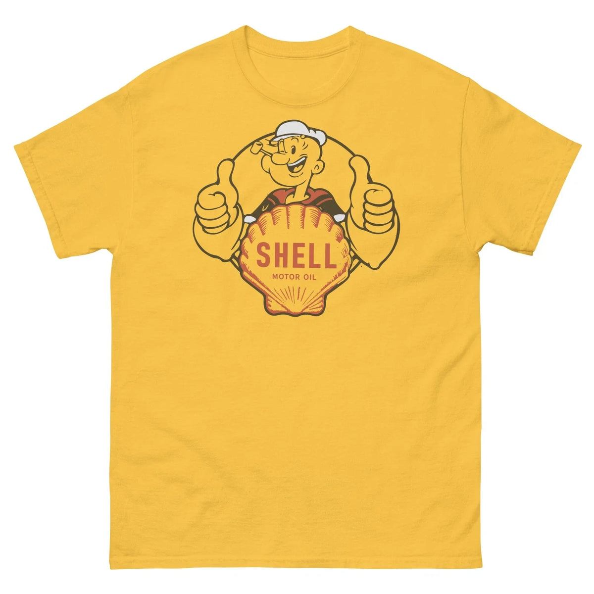 Shell Motor Oil Gas 1930s Design Graphic T Shirt Unisex classic tee Unisex , , , Long Sleeve Tee