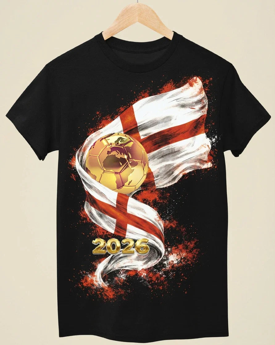 WC 2026 INSPIRED Cool Unisex Black - England - (WC013) Unisex , , , Long Sleeve Tee