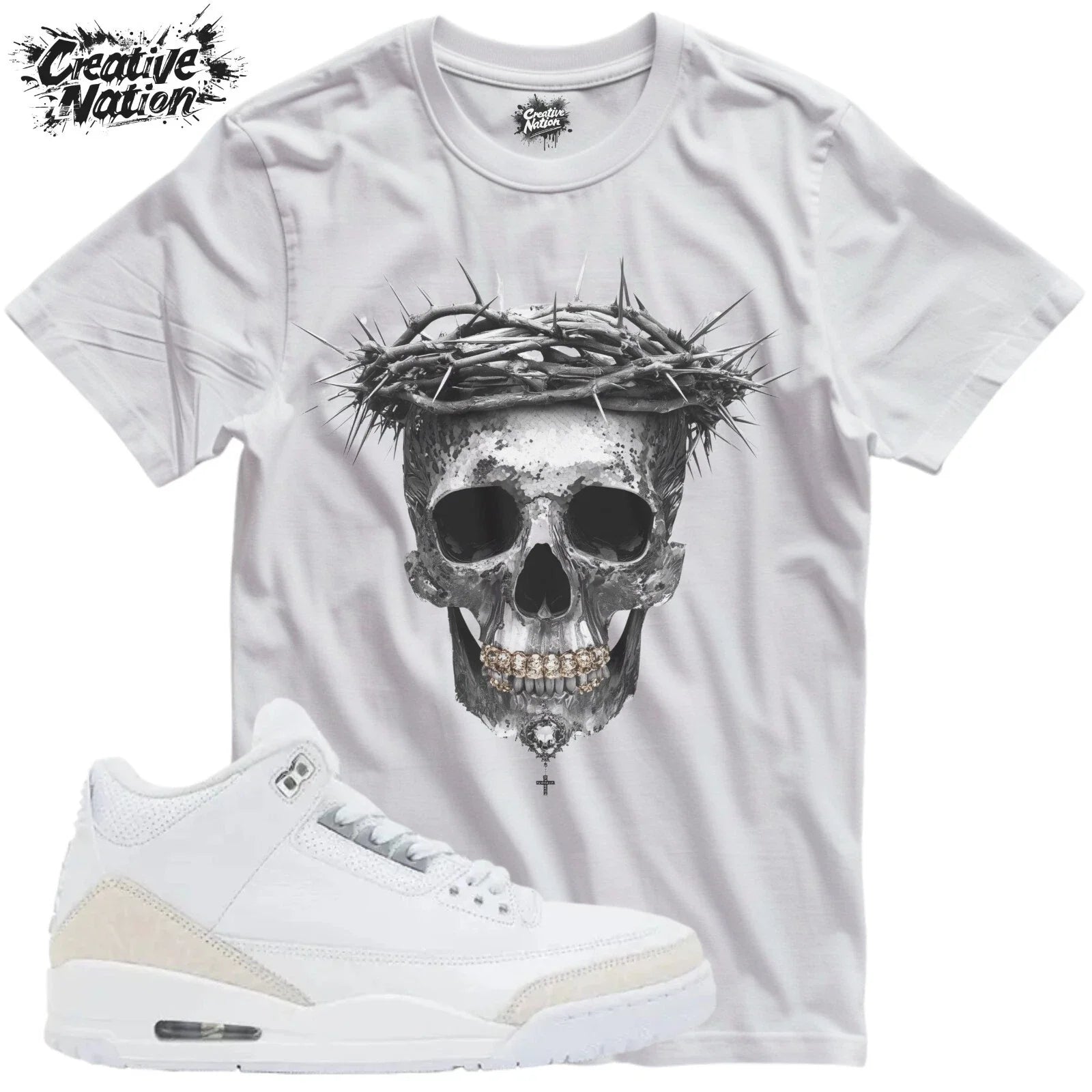 Shirt To Match 3 Pure Money Unisex Tee Sneaker Shirt Skull Shirt For Sneaker Tee Unisex , , , Long Sleeve Tee